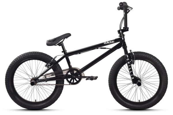 CHILLIZ BMX Freestyle 20 Zoll XB.01 schwarz Kinder Erwachsene V-Brake 360° Rotor