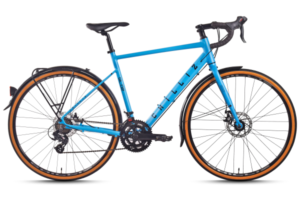 CHILLIZ Gravelbike 28 Zoll GL.02 blau Rahmenhöhe 57 cm Damen Herren 14 Gänge mech. Scheibenbremse