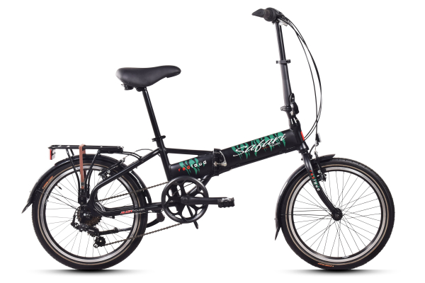 REDLOUD Faltrad 20 Zoll FO.01 schwarz Damen Herren Klapprad 7 Gänge