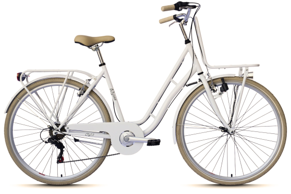 WYNN Cityrad 28 Zoll CTY1.0 weiß Rahmenhöhe 51 cm Damen 6 Gänge V-Brake