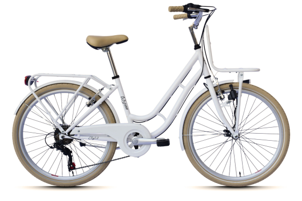 WYNN Kinderrad 24 Zoll KID1.0 weiß Rahmenhöhe 38 cm 6 Gänge V-Brake