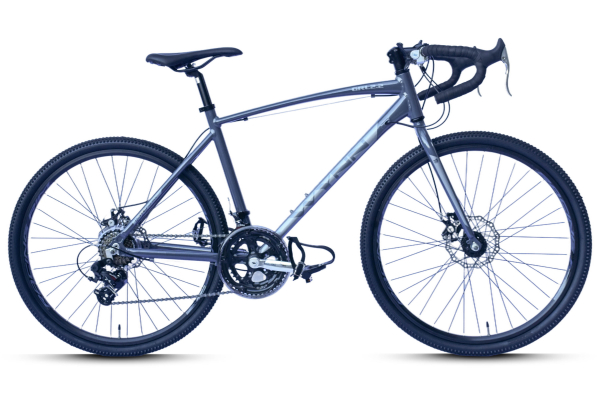 WYNN Kinderrad Gravelbike 26 Zoll GRL2.2 grau Rahmenhöhe 46 cm 14 Gänge mech. Scheibenbremse