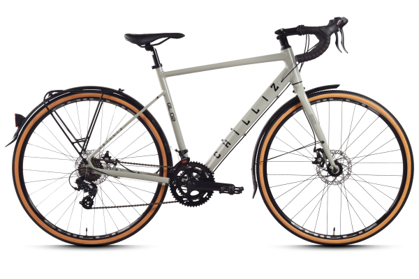CHILLIZ Gravelbike 28 Zoll GL.02 grau Damen Herren 14 Gänge mech. Scheibenbremse