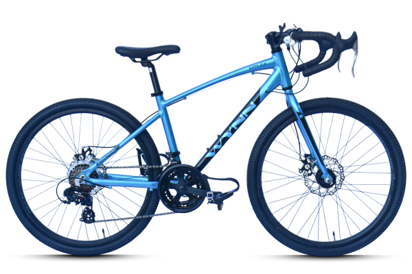 WYNN Kinderrad Gravelbike 24 Zoll GRL2.1 Rahmenhöhe 36 cm 14 Gänge mech. Scheibenbremse