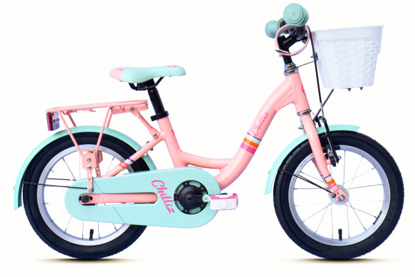 CHILLIZ Kinderrad 14 Zoll CHD.01 rosa Rahmenhöhe 23 cm Alurahmen V-Brake