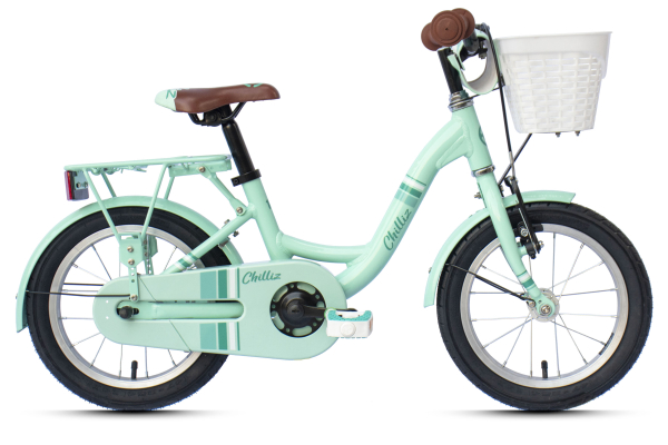CHILLIZ Kinderrad 14 Zoll CHD.01 türkis Rahmenhöhe 23 cm Alurahmen V-Brake