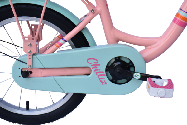 CHILLIZ Kinderrad 16 Zoll CHD.01 rosa Rahmenhöhe 25,5 cm Alurahmen V-Brake