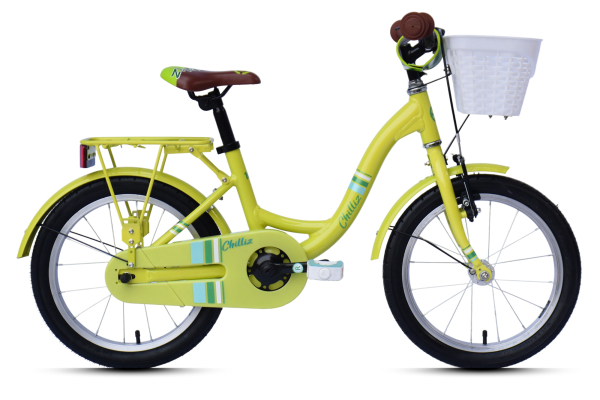 CHILLIZ Kinderrad 16 Zoll CHD.01 grün Rahmenhöhe 25,5 cm Alurahmen V-Brake