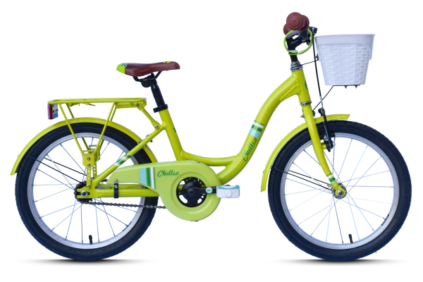 CHILLIZ Kinderrad 18 Zoll CHD.01 grün Rahmenhöhe 28 cm Alurahmen V-Brake