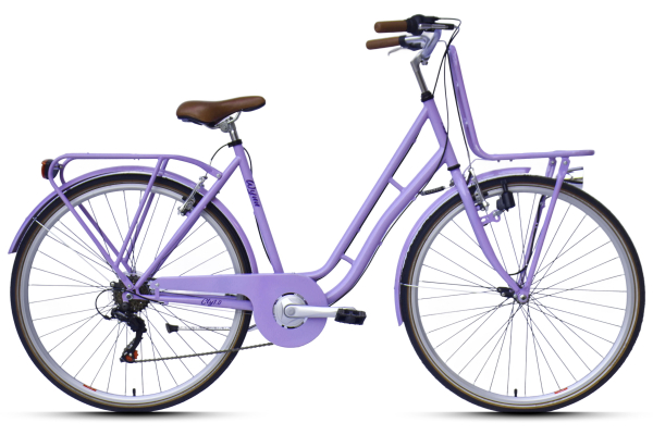 WYNN Cityrad 28 Zoll CTY1.0 lila Rahmenhöhe 51 cm Damen 6 Gänge V-Brake