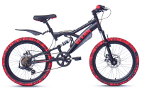 WYNN Mountainbike 20 Zoll KMB1.0 schwarz-rot 7...