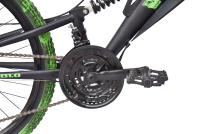 WYNN Mountainbike 24 Zoll KMB1.0 schwarz-grün 21...