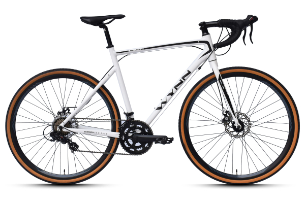 WYNN Gravelbike 28 Zoll GRL3.0 weiß Rahmenhöhe 54 cm Damen Herren 14 Gänge