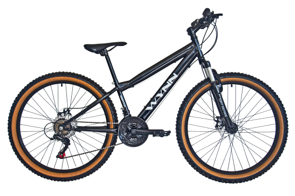 WYNN Mountainbike 26 Zoll DIRT1.0 schwarz Rahmenhöhe 33 cm 18 Gänge